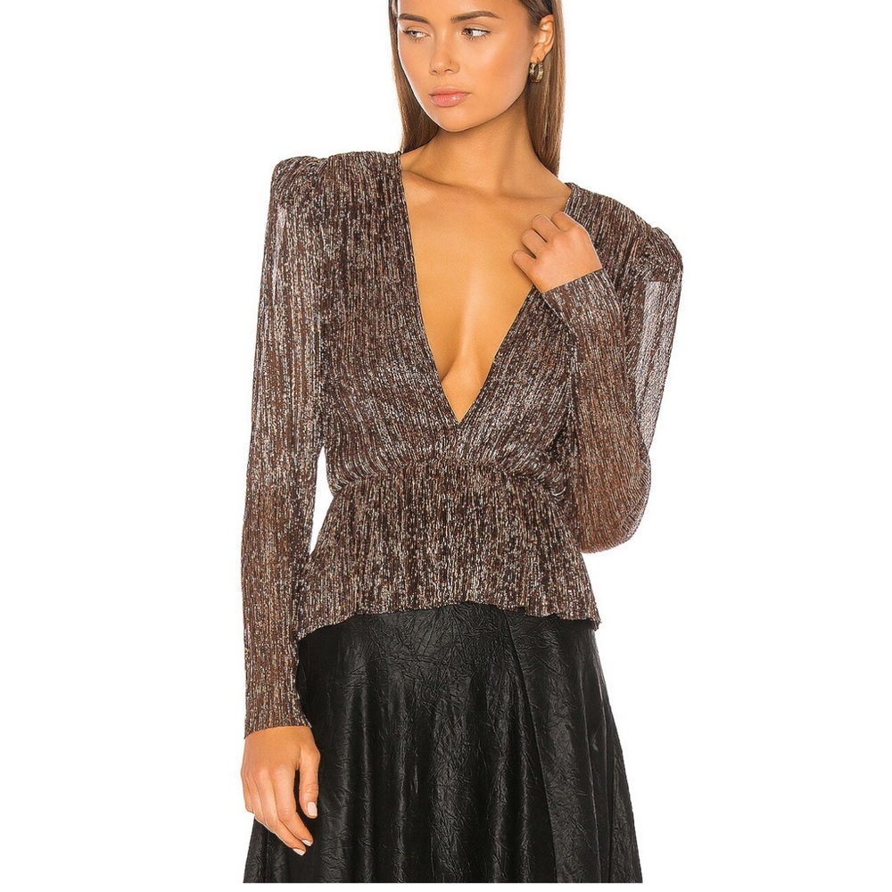 Bronze blouse by Sabrina Musayev